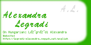 alexandra legradi business card